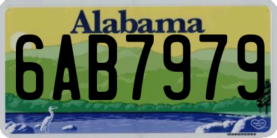 AL license plate 6AB7979