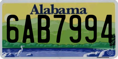 AL license plate 6AB7994
