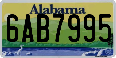 AL license plate 6AB7995