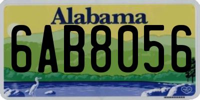 AL license plate 6AB8056