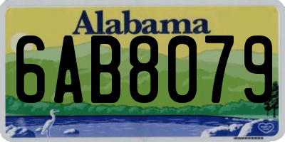AL license plate 6AB8079