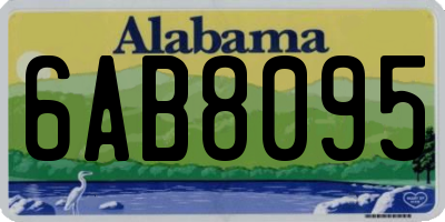 AL license plate 6AB8095