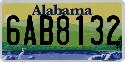 AL license plate 6AB8132