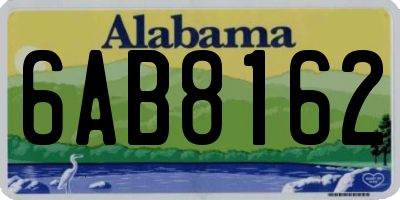 AL license plate 6AB8162