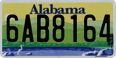 AL license plate 6AB8164