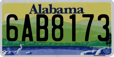 AL license plate 6AB8173