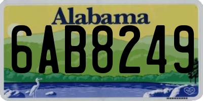 AL license plate 6AB8249