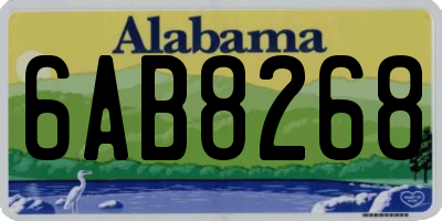 AL license plate 6AB8268