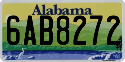 AL license plate 6AB8272