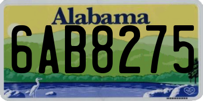AL license plate 6AB8275