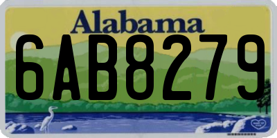 AL license plate 6AB8279