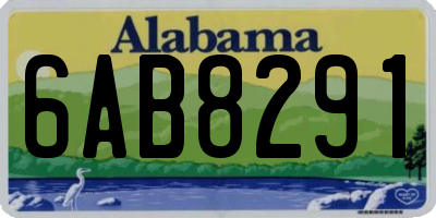 AL license plate 6AB8291