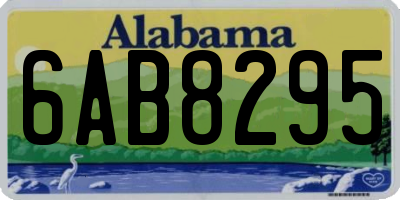 AL license plate 6AB8295
