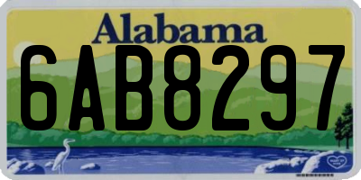 AL license plate 6AB8297