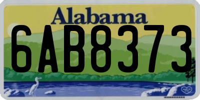 AL license plate 6AB8373
