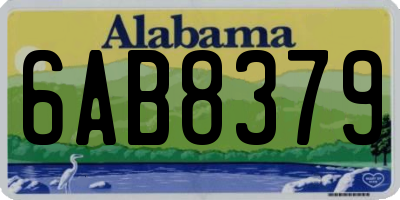 AL license plate 6AB8379