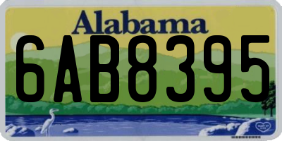 AL license plate 6AB8395