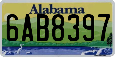 AL license plate 6AB8397