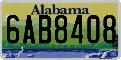 AL license plate 6AB8408