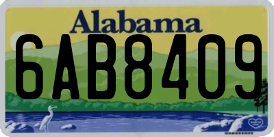 AL license plate 6AB8409