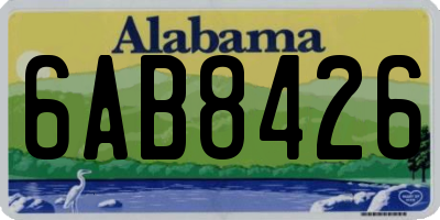 AL license plate 6AB8426