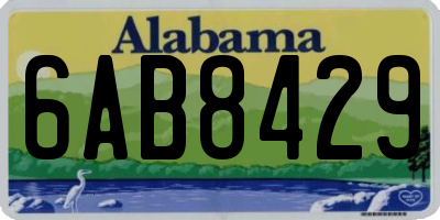 AL license plate 6AB8429