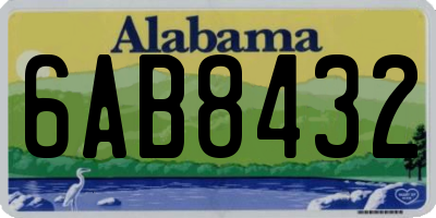 AL license plate 6AB8432