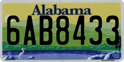 AL license plate 6AB8433