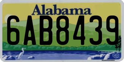 AL license plate 6AB8439