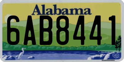 AL license plate 6AB8441