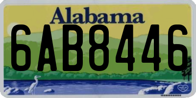 AL license plate 6AB8446