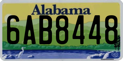 AL license plate 6AB8448
