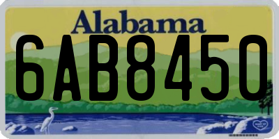AL license plate 6AB8450
