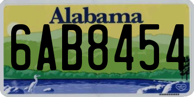 AL license plate 6AB8454