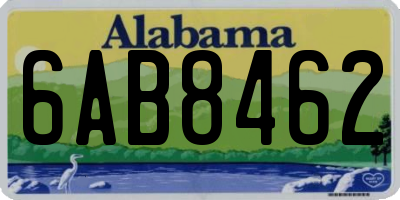 AL license plate 6AB8462