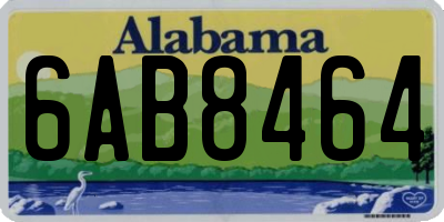 AL license plate 6AB8464