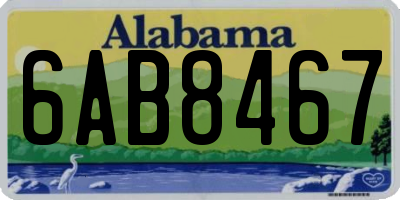 AL license plate 6AB8467
