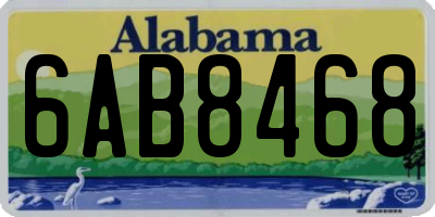 AL license plate 6AB8468
