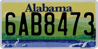 AL license plate 6AB8473