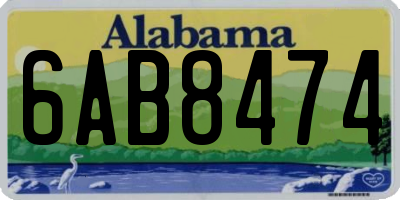 AL license plate 6AB8474