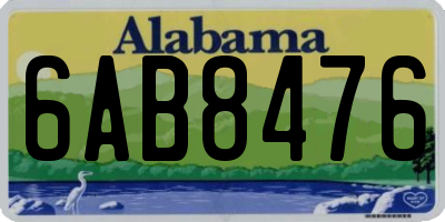 AL license plate 6AB8476