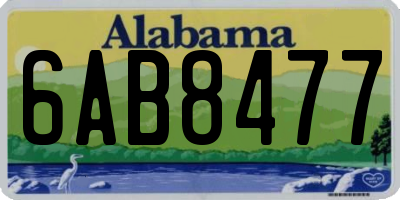 AL license plate 6AB8477