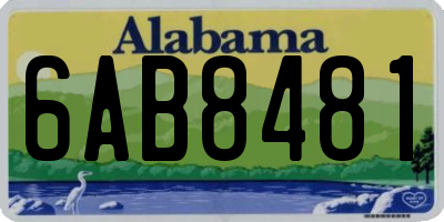AL license plate 6AB8481