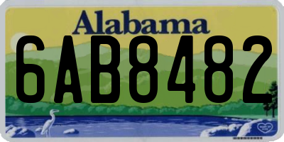 AL license plate 6AB8482