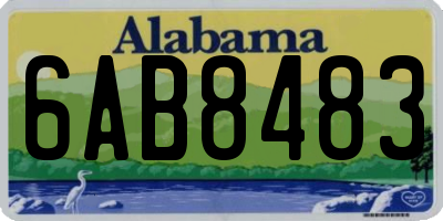 AL license plate 6AB8483