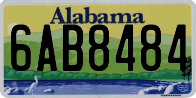 AL license plate 6AB8484