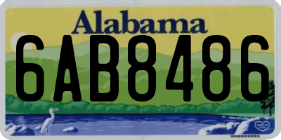 AL license plate 6AB8486