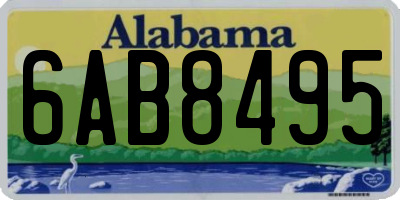 AL license plate 6AB8495