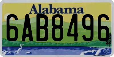 AL license plate 6AB8496
