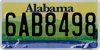 AL license plate 6AB8498